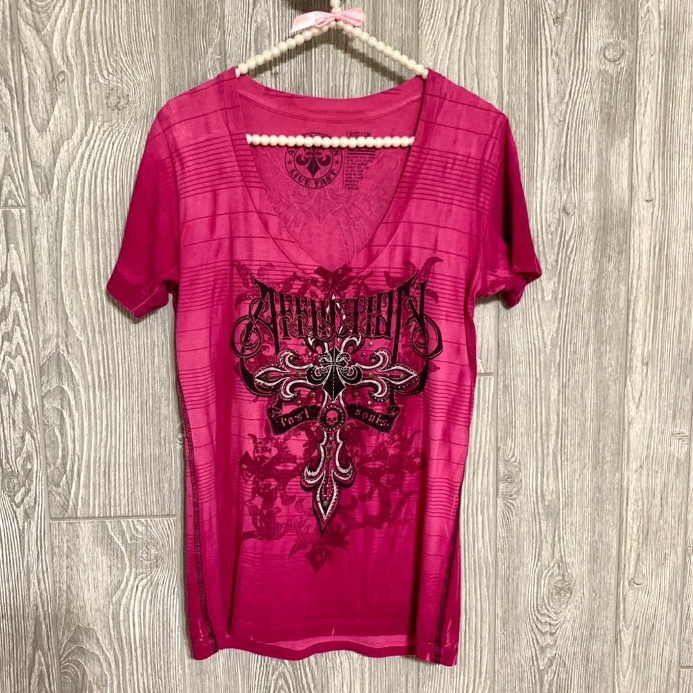 💖🖤Women’s Affliction Deep V-neck Top💖🖤